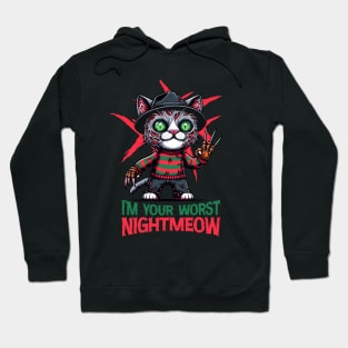 I'm Your Worst Nightmeow | Cat | Animal | Movie Icon | Pop Culture | Anti-Hero | Villain Hoodie